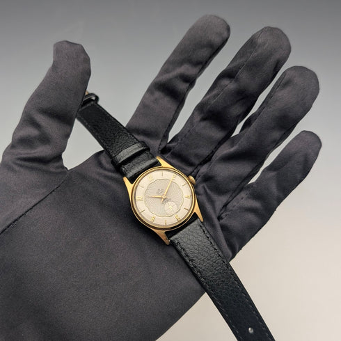 1950年代 英国ヴィンテージ スミス  腕時計 SMITH DeLux AB331 15石機械式 デニソンケース 動作良好